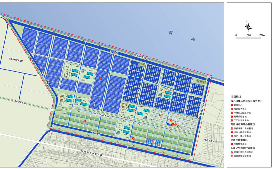 如东海辰现代农业科技园计划平面图